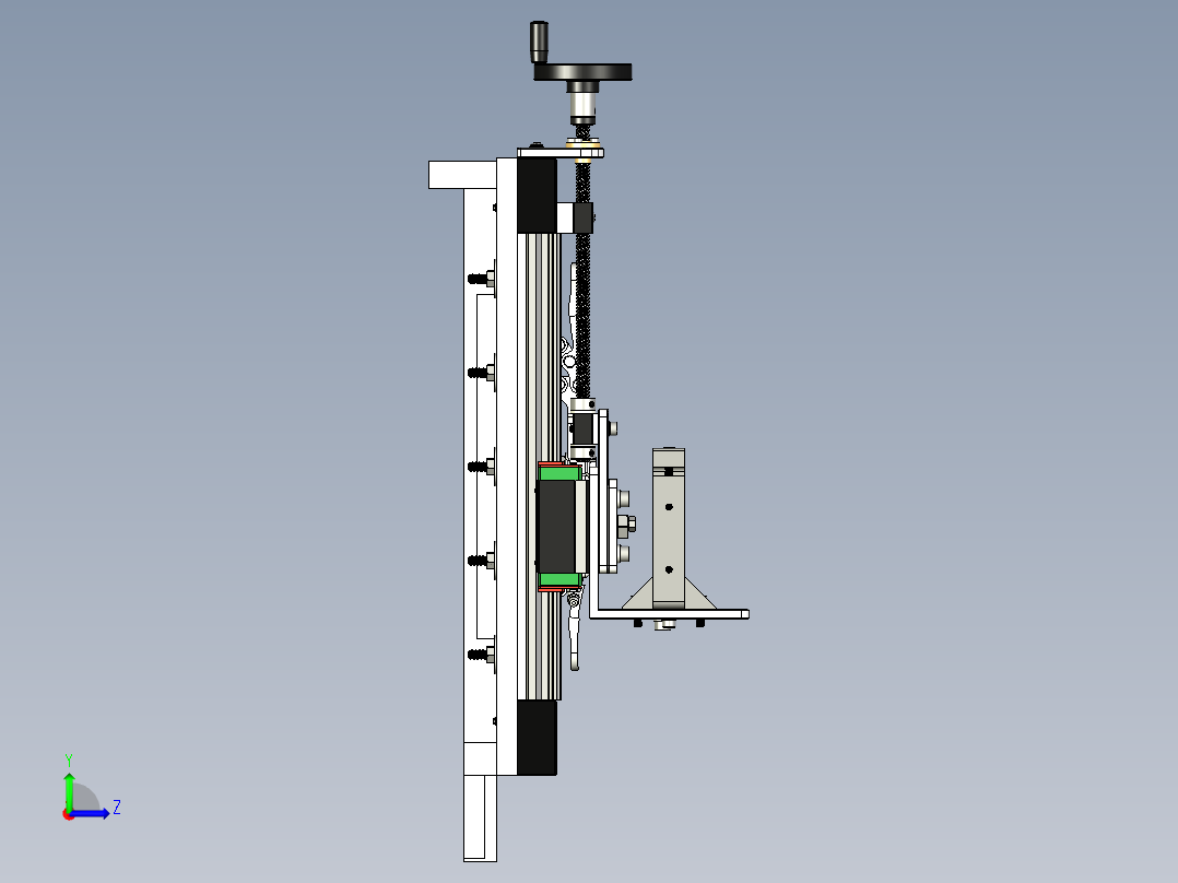 指板螺母开槽夹具左视图