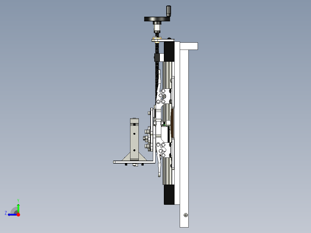 指板螺母开槽夹具右视图