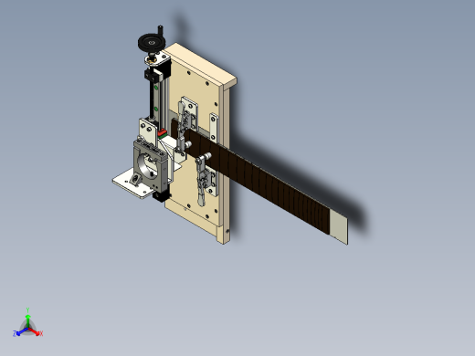 指板螺母开槽夹具正等轴测缩略图