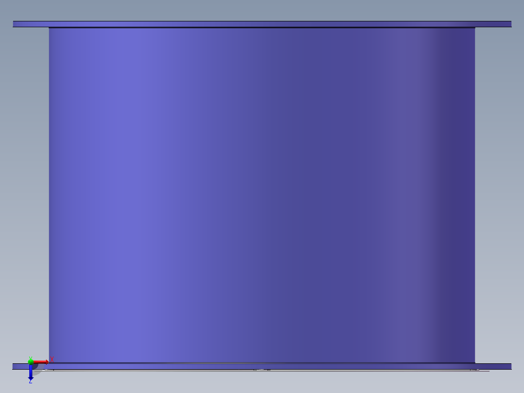 轴流风机模型10俯视图