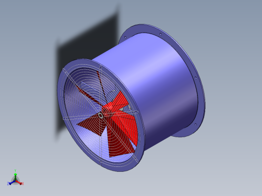 轴流风机模型10正等轴测缩略图