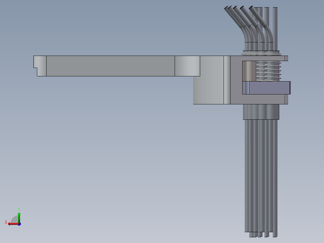 生化分析仪清洗机构后视图