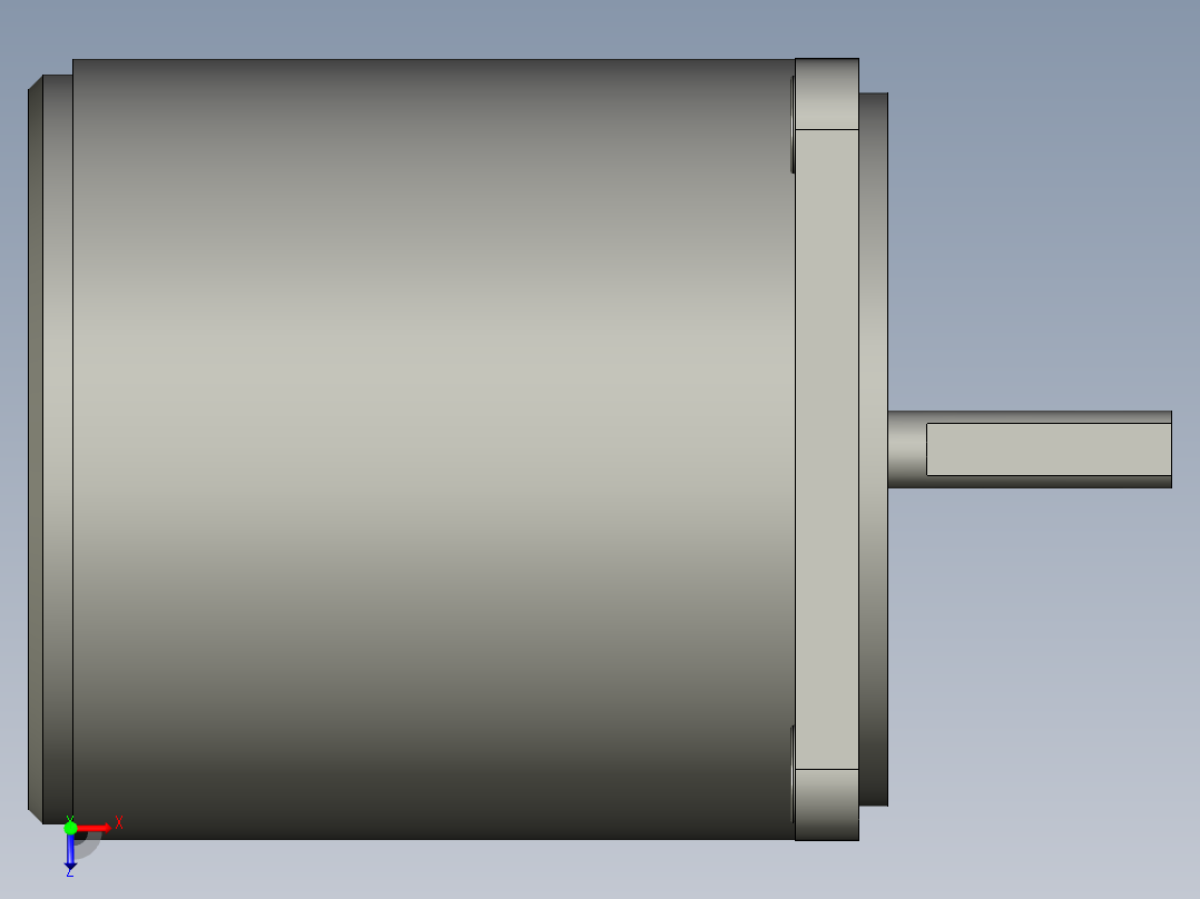 M8MX40S2YS微型齿轮调速马达俯视图