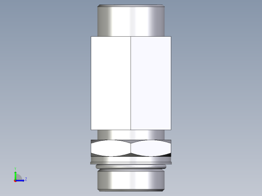 卡套式工业通用硬管接头EO_Adjustable_locknut_run_tee_LEE30SMOROMDCF左视缩略图