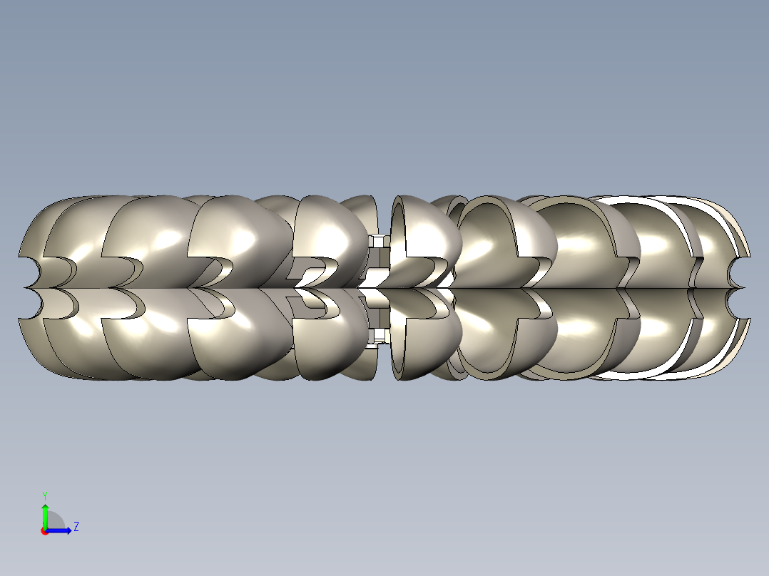 冲击式水斗轮3左视图