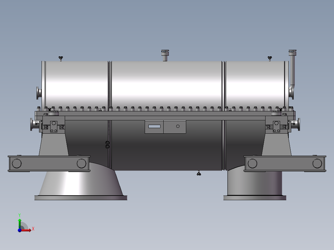 空气压缩机3D模型前视图