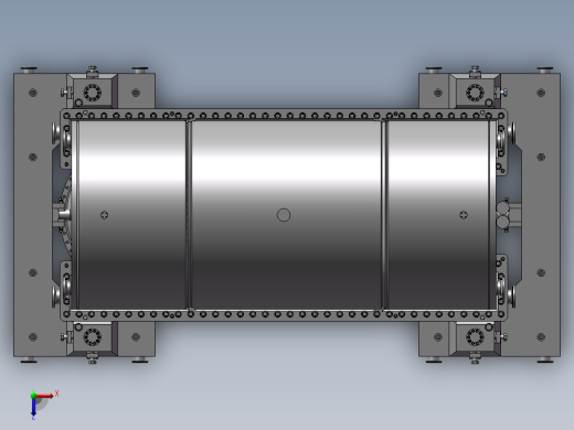 空气压缩机3D模型俯视缩略图