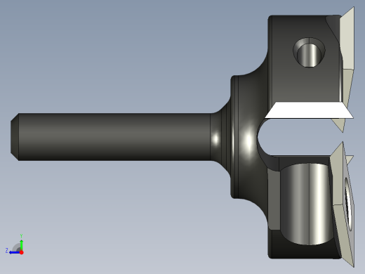 1 - 38“ 四插式铣刨槽堆焊钻头右视缩略图