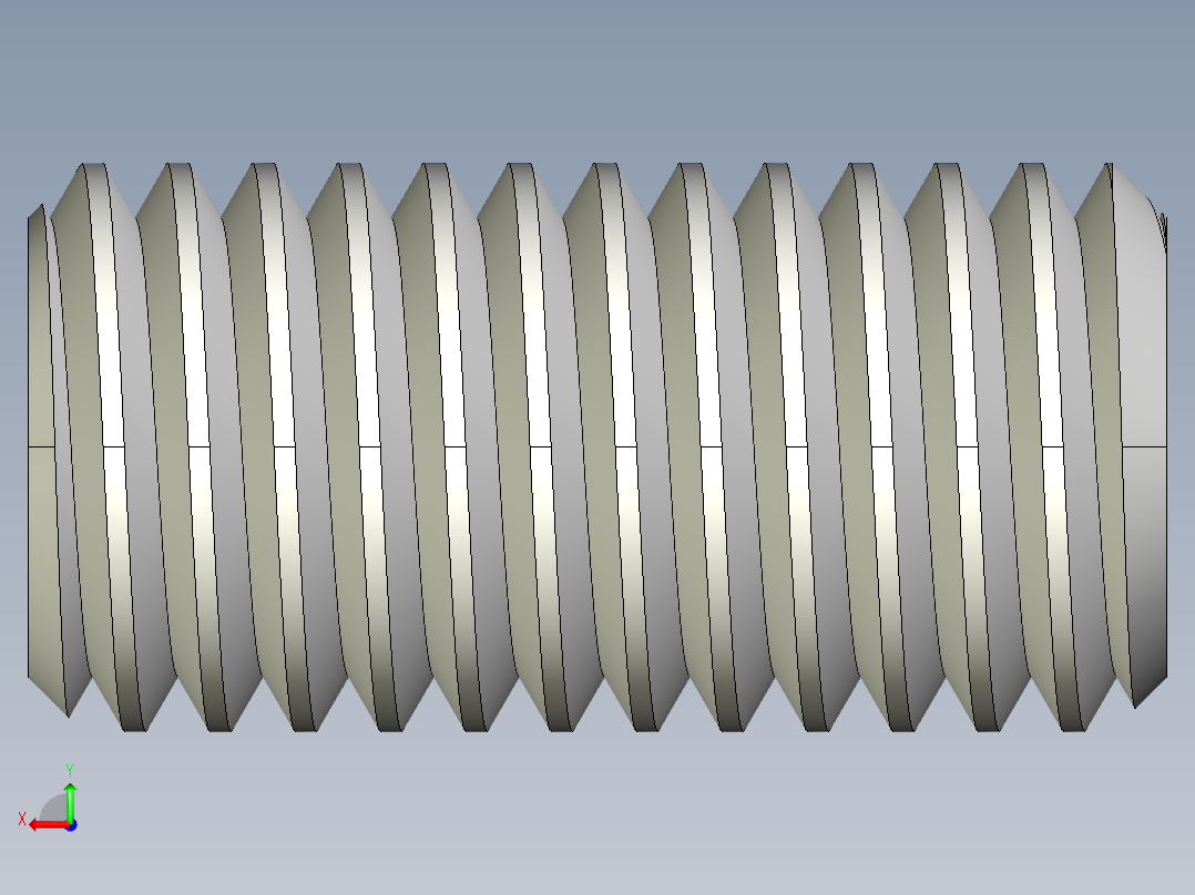 DIN 913-ISO 4026 固定螺钉-M10 L=20.STEP后视图