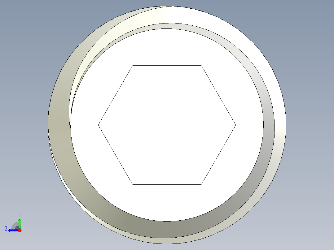 DIN 913-ISO 4026 固定螺钉-M10 L=20.STEP右视图