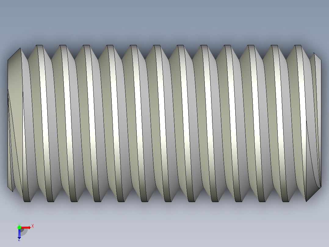 DIN 913-ISO 4026 固定螺钉-M10 L=20.STEP俯视图