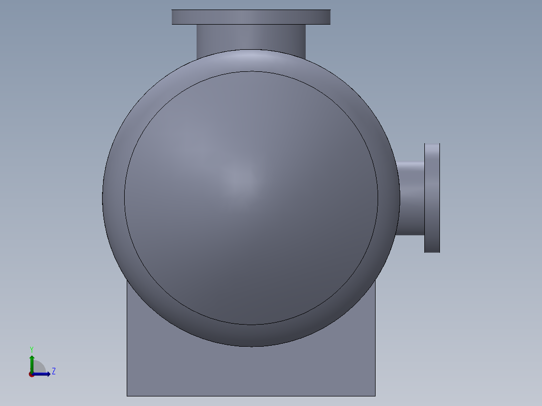 教育用压力容器左视图