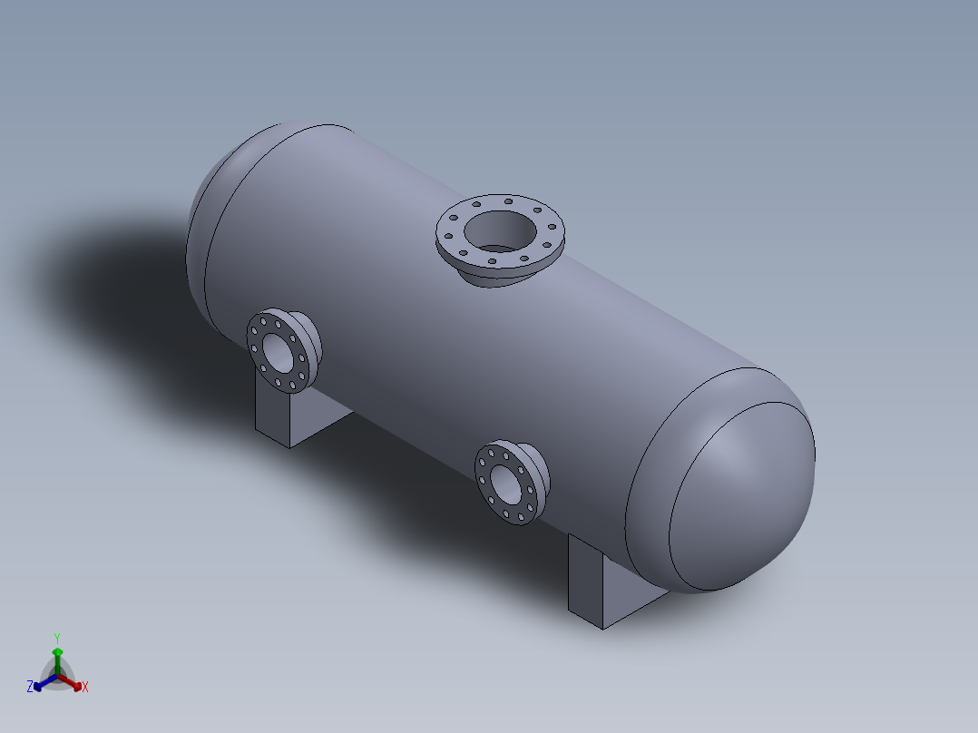 教育用压力容器正等轴测图