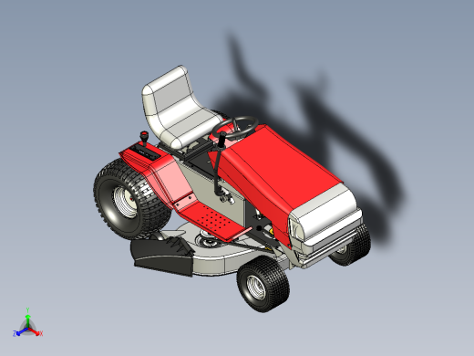 骑割草机总成正等轴测缩略图