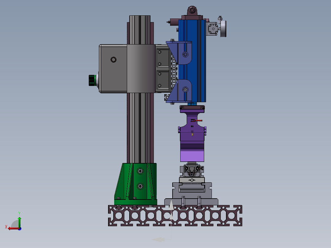多功能折弯剪板机后视图
