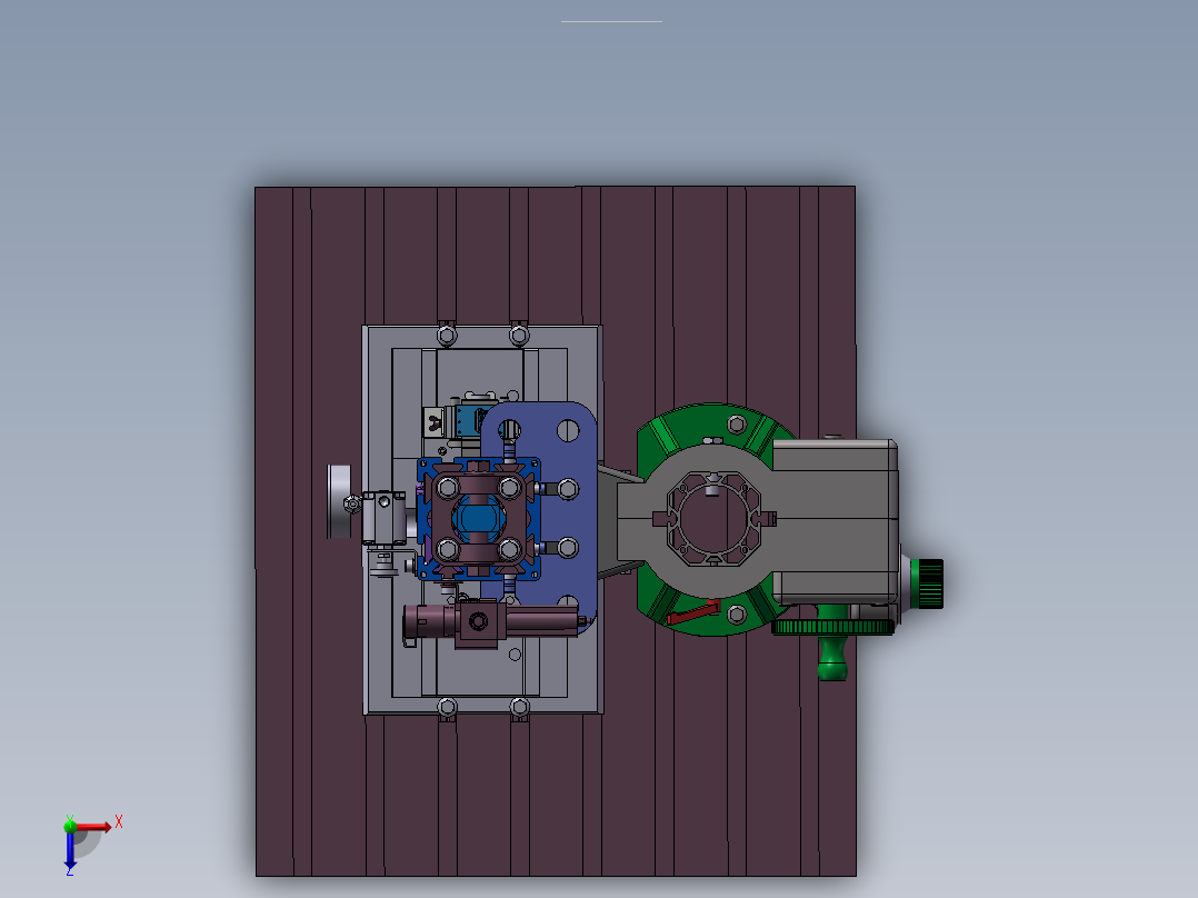 多功能折弯剪板机俯视图