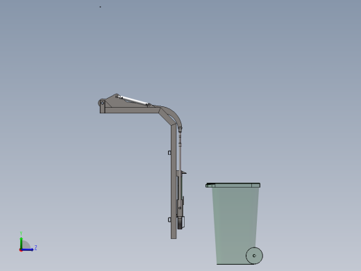 翻转机构装配体左视缩略图