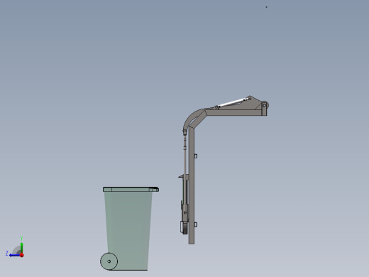 翻转机构装配体右视缩略图
