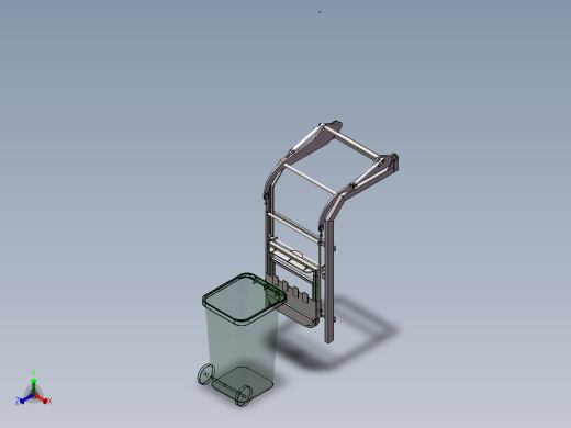 翻转机构装配体正等轴测缩略图