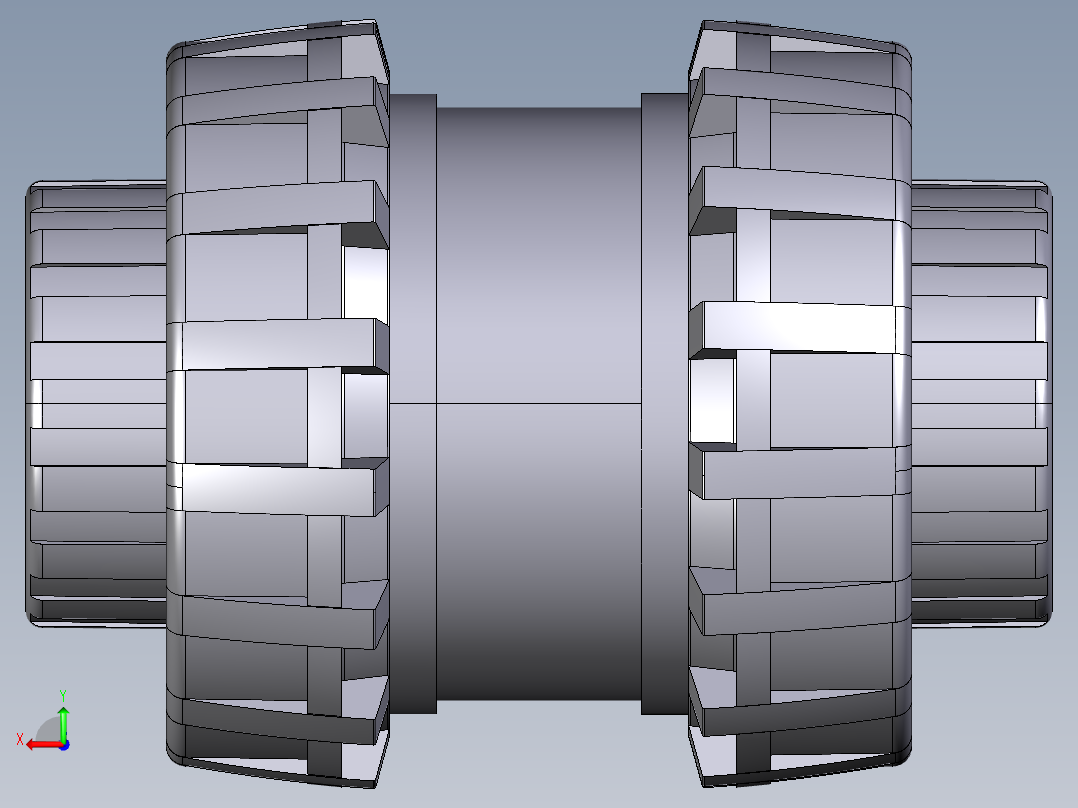 3SXELV 女性端溶剂焊接EasyFit球形止回阀，BS系列后视图