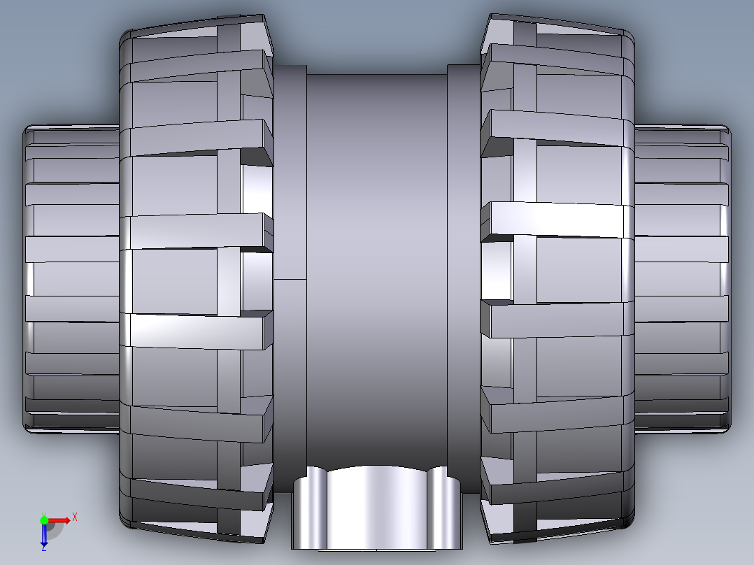 3SXELV 女性端溶剂焊接EasyFit球形止回阀，BS系列俯视图