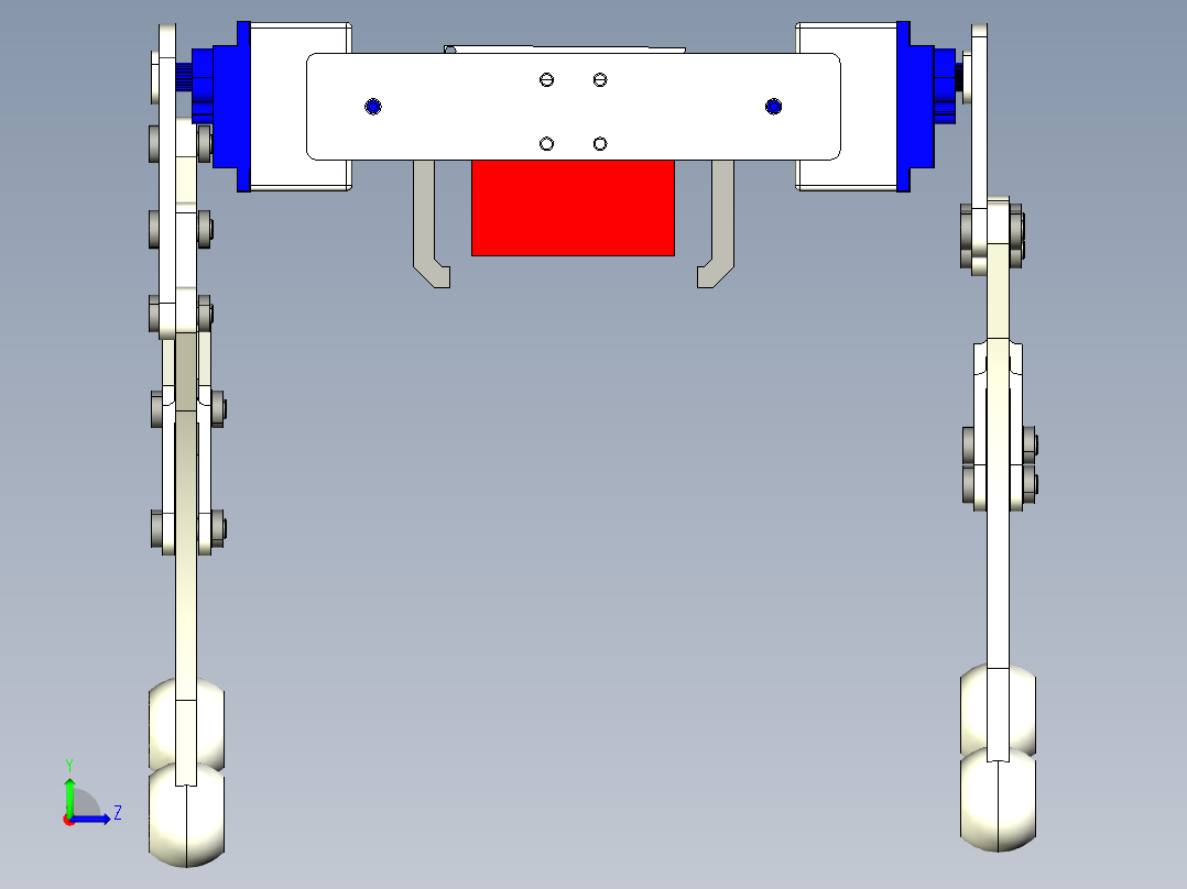 仿生四足机器狗左视图