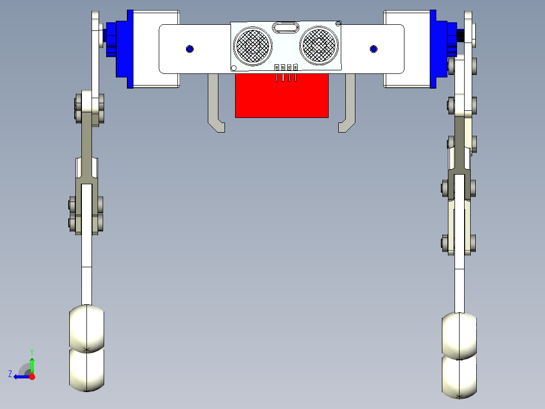 仿生四足机器狗右视图