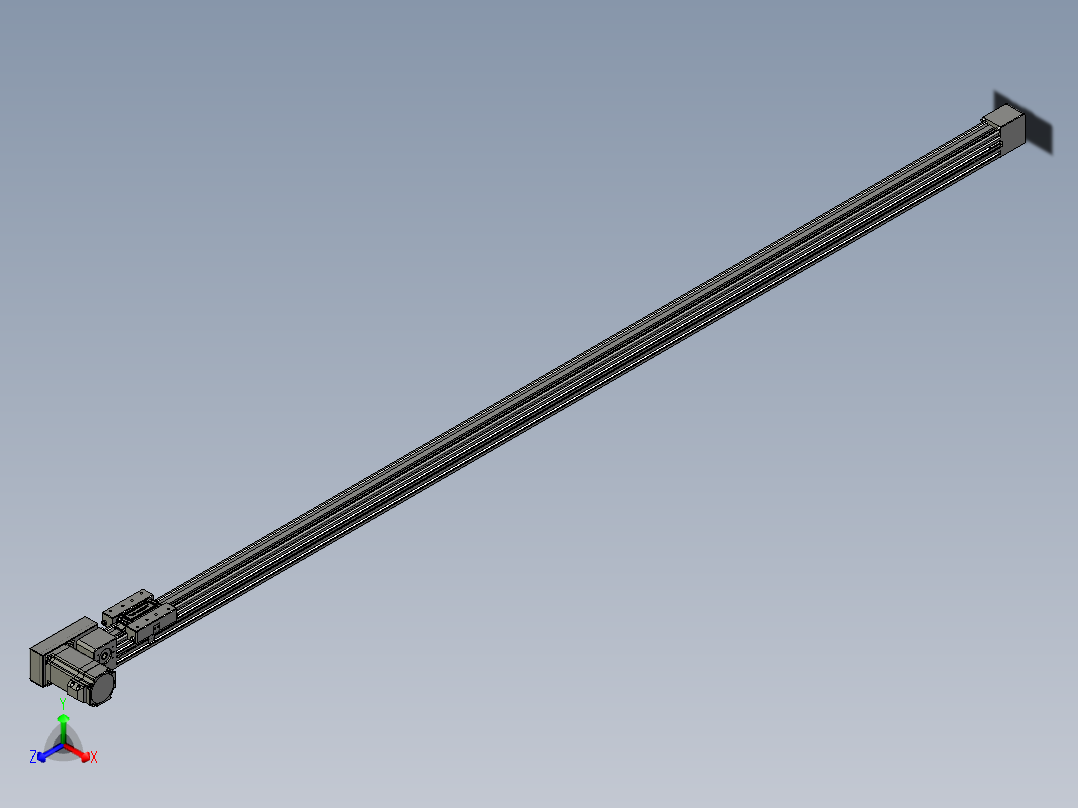 威洛博直线电机模组EB4-L40-S1800-BR-57-MS3主视图