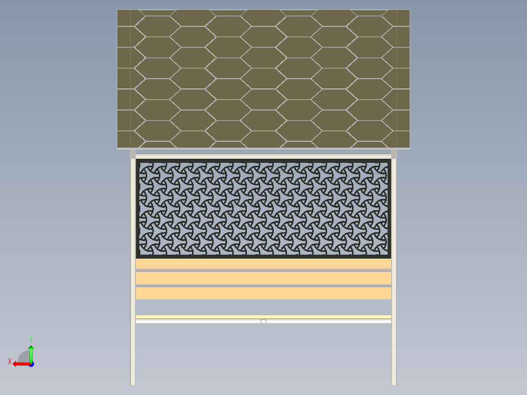 花园露台家具后视图