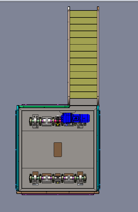 工厂垂直提升机sw14可编辑