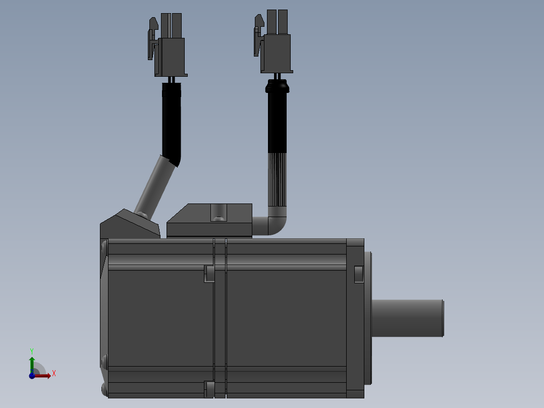松下马达前视图