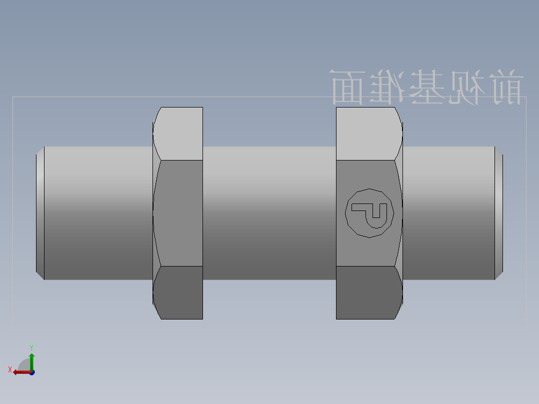 直通隔板接头、6D-16LN后视图