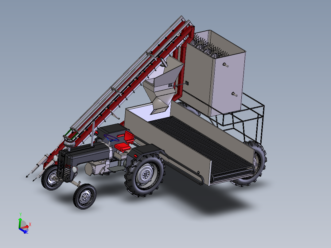 胡萝卜收割机犁田器以及割刀设计 含三维SW模型+CAD图纸+说明书