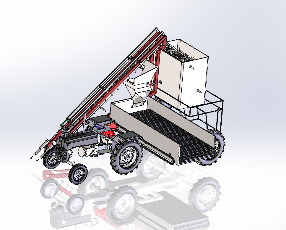 胡萝卜收割机犁田器以及割刀设计 含三维SW模型+CAD图纸+说明书