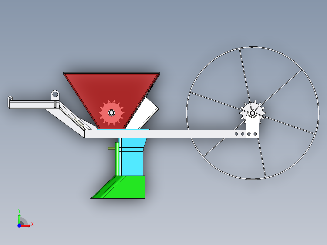 B3003631-播种机前视图