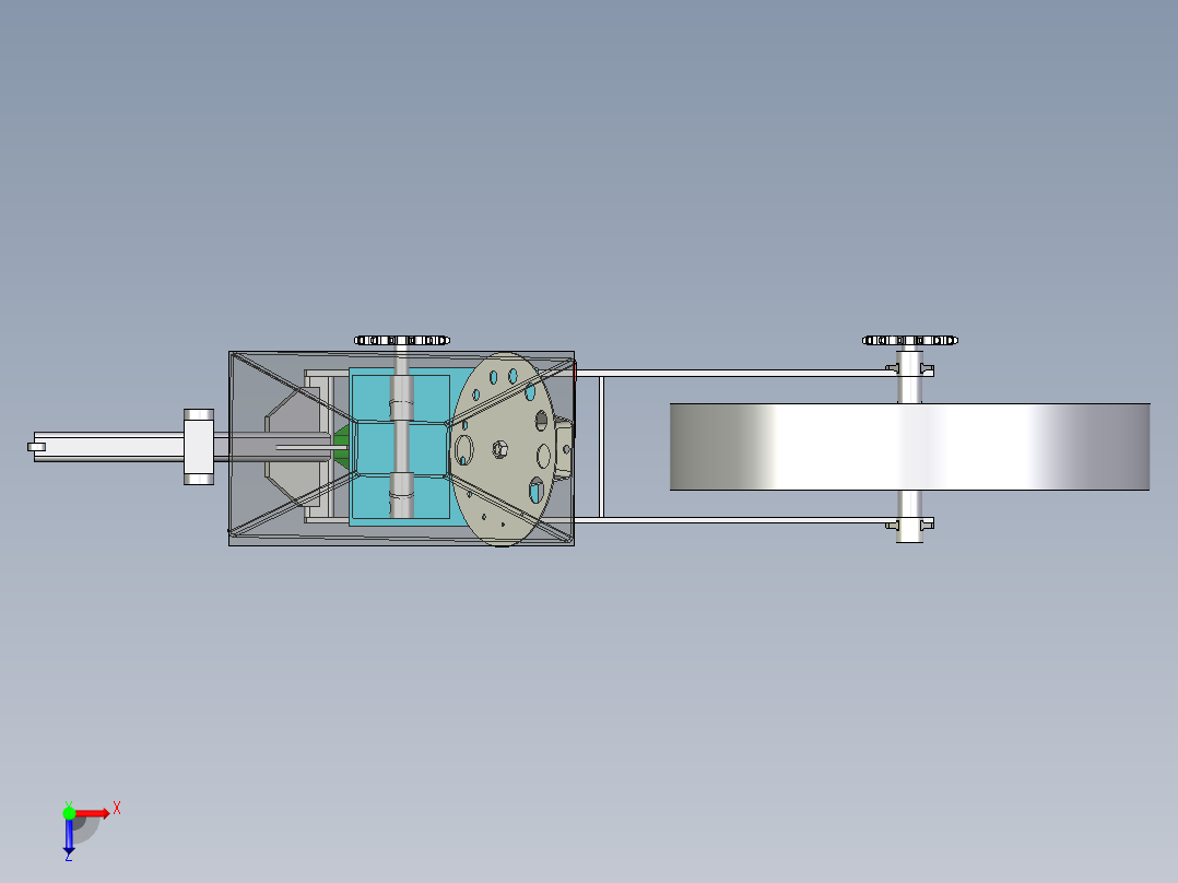 B3003631-播种机俯视图