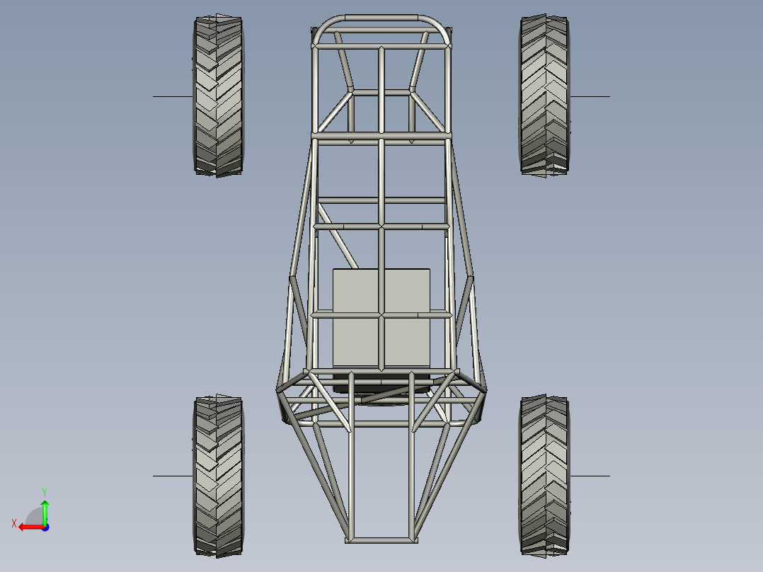 B3003920-单座全地形车卡丁车 ATV后视图