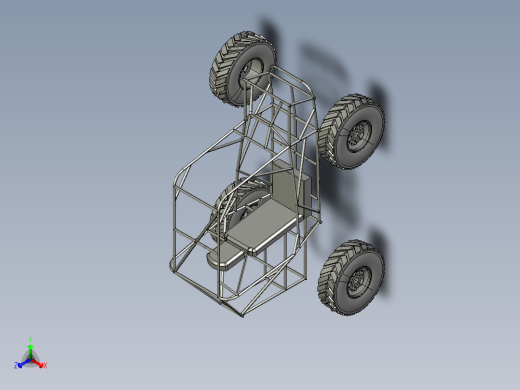 B3003920-单座全地形车卡丁车 ATV正等轴测缩略图