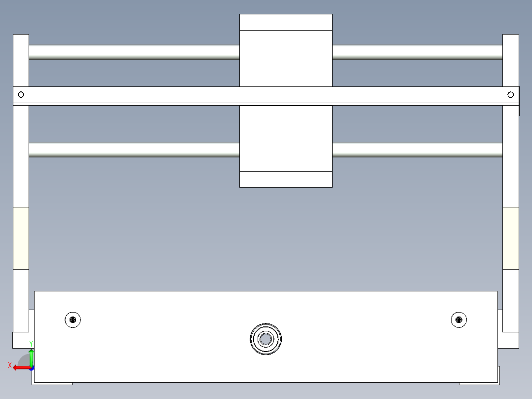 B2004436-CNC 数控铣床后视图