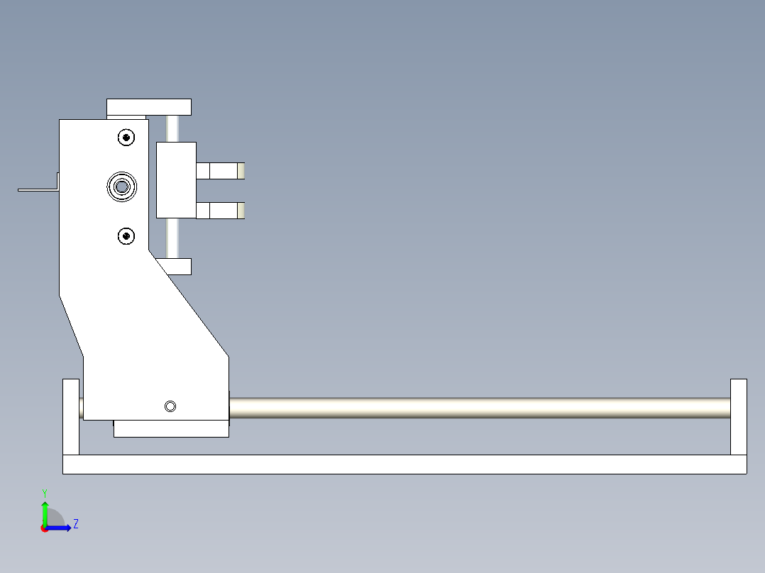 B2004436-CNC 数控铣床左视图