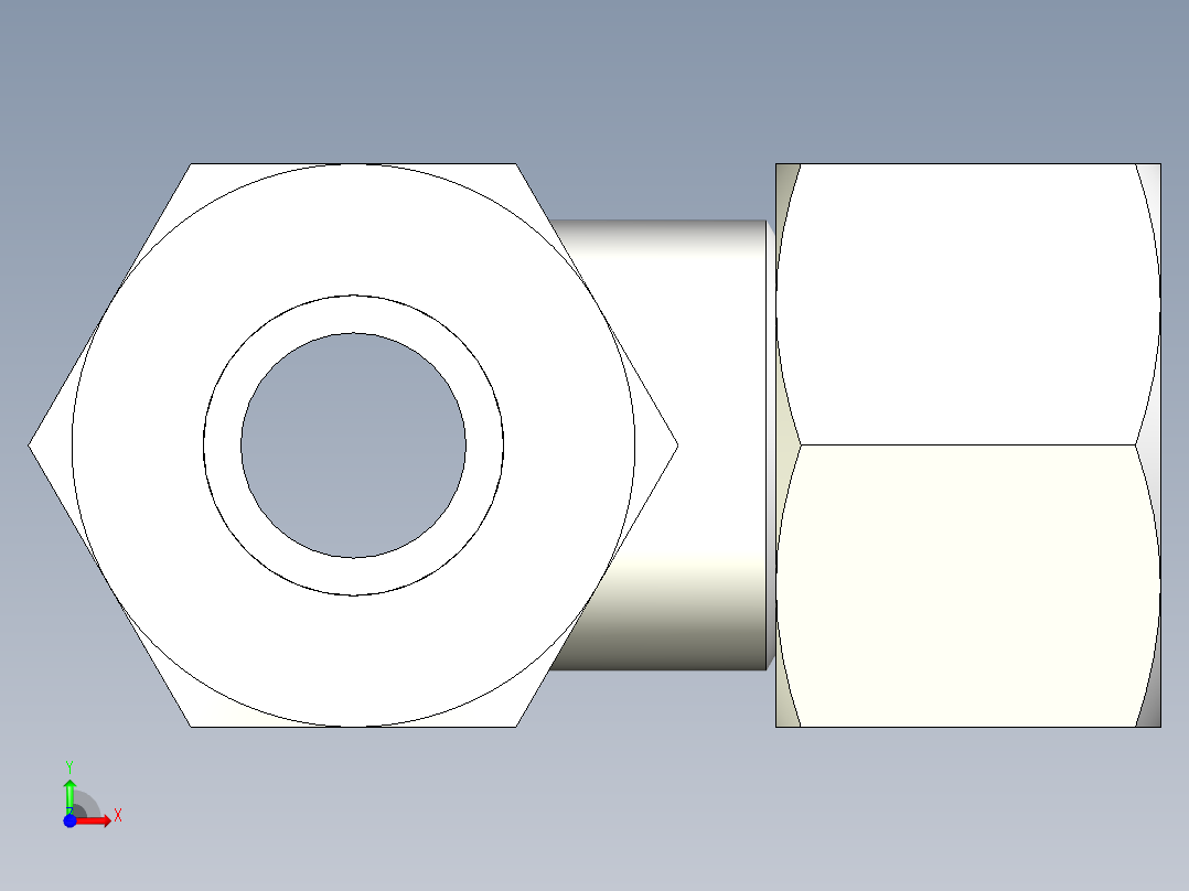 B3004556-连接 TEE 等管 16前视图