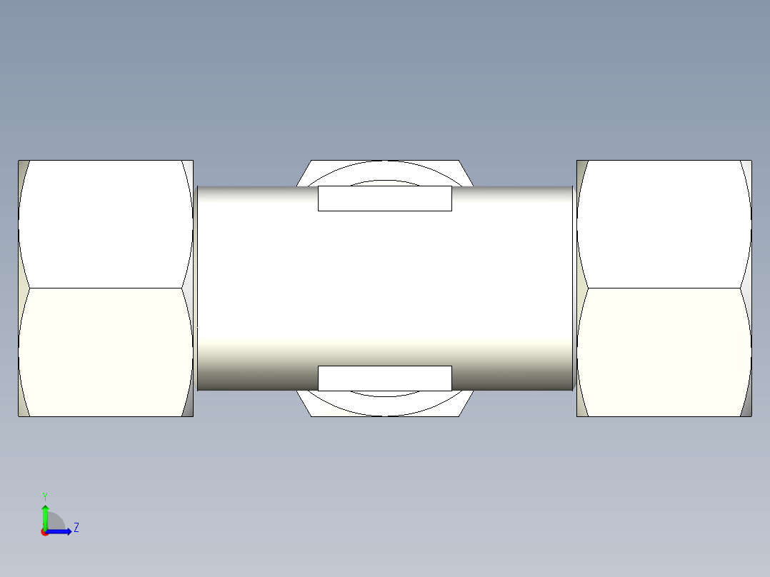 B3004556-连接 TEE 等管 16左视图