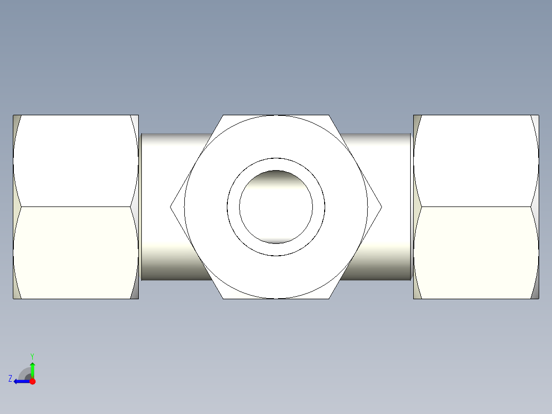 B3004556-连接 TEE 等管 16右视图