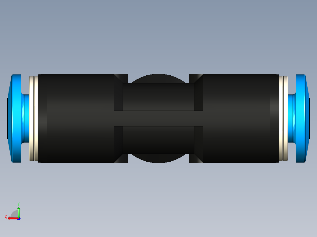 B3004447-快插气管接头连接器 QST-4后视图