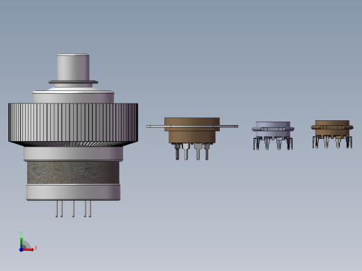 4款9针微型常规布线插阀