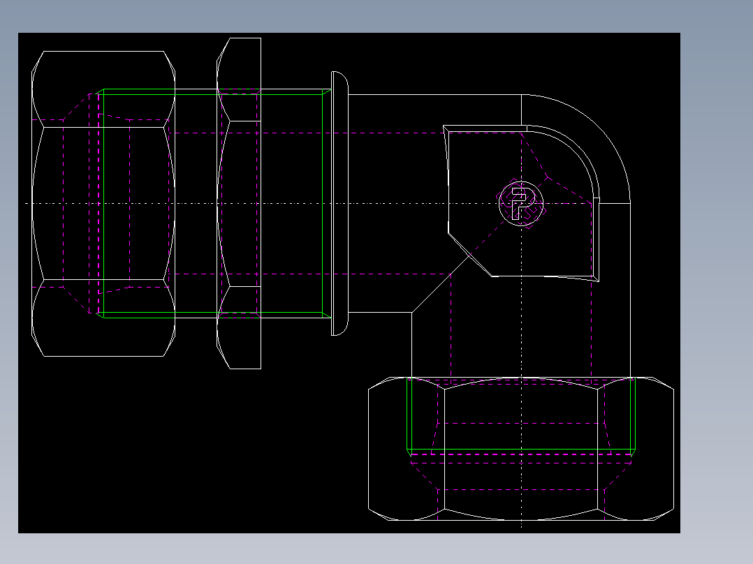 PARKER管接头EO Bulkhead elbow WSV38S71(16)_back
