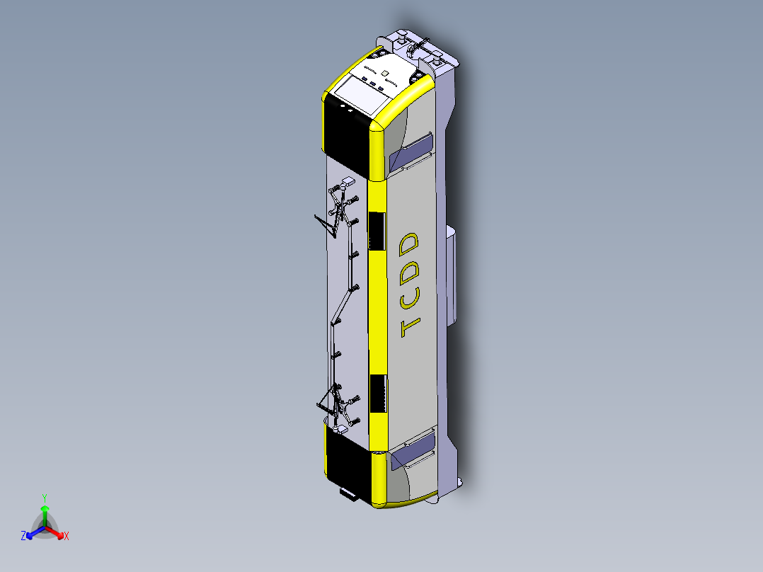 火车机车列车e-68-000-1832-模型格式为 catia