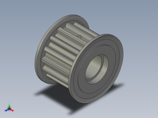 TAAT10-15-300-N20轴承位正等轴测缩略图