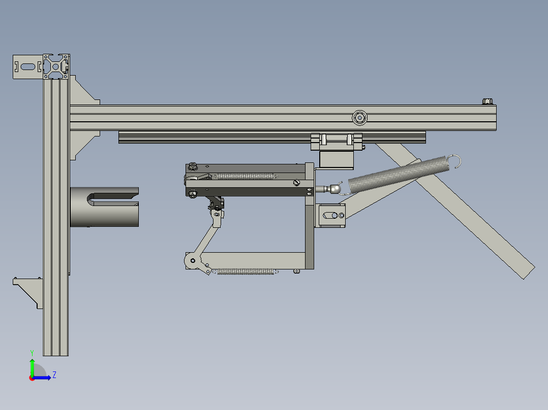 柑开皮取肉方法及设备左视图
