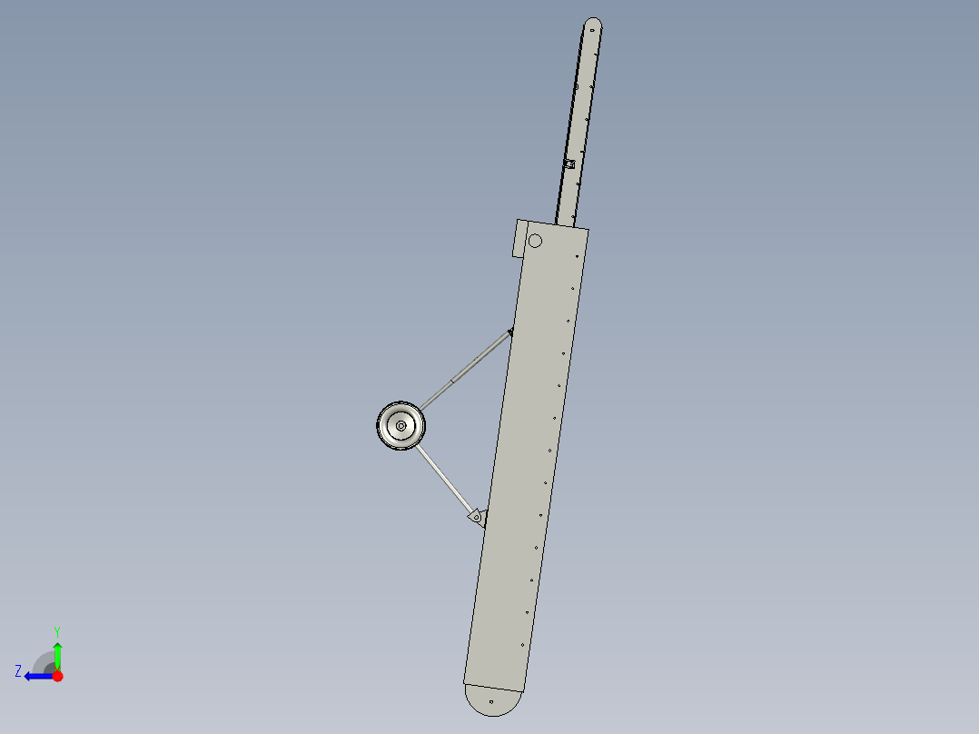 多节流水线传送带右视图